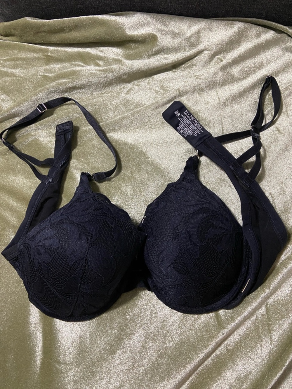 My Memory Par By La Vie En Rose Black Lace Underwire Bra